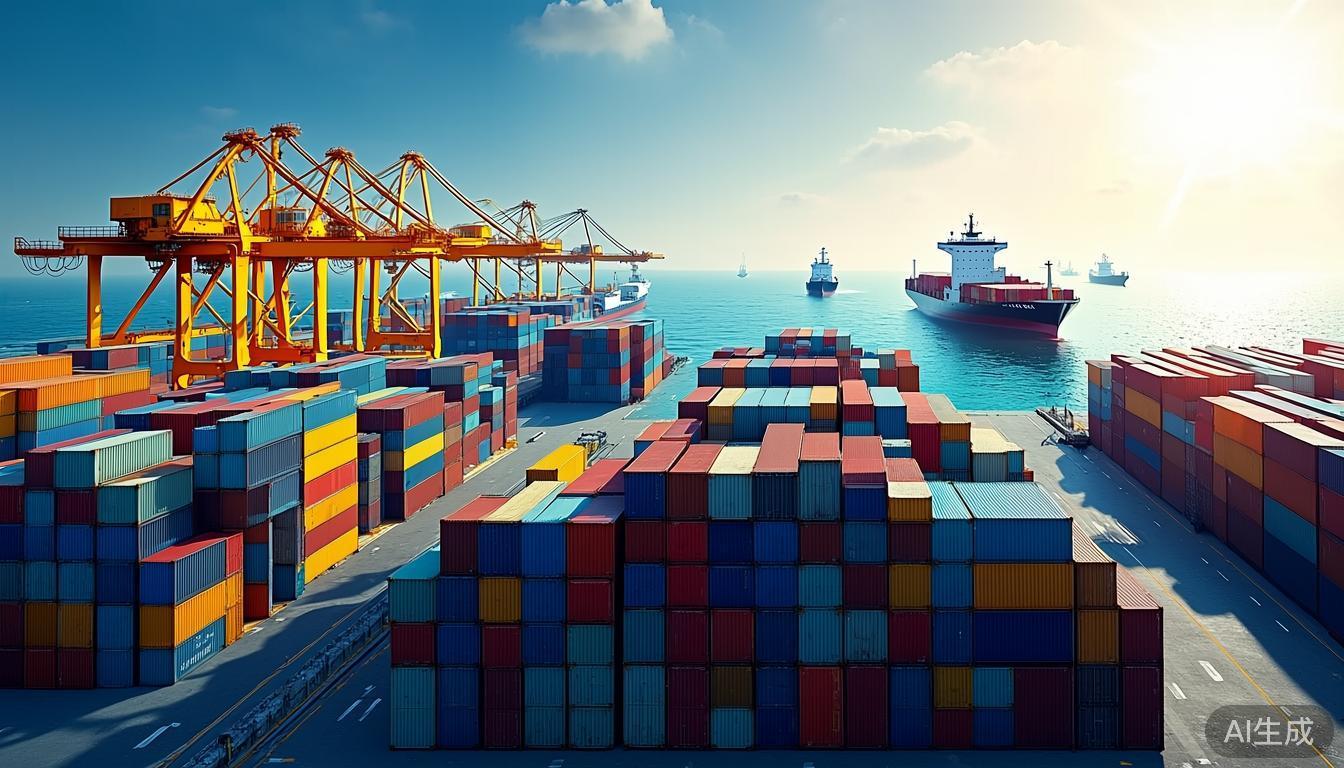 廣安港19月集裝箱吞吐量達3221標箱