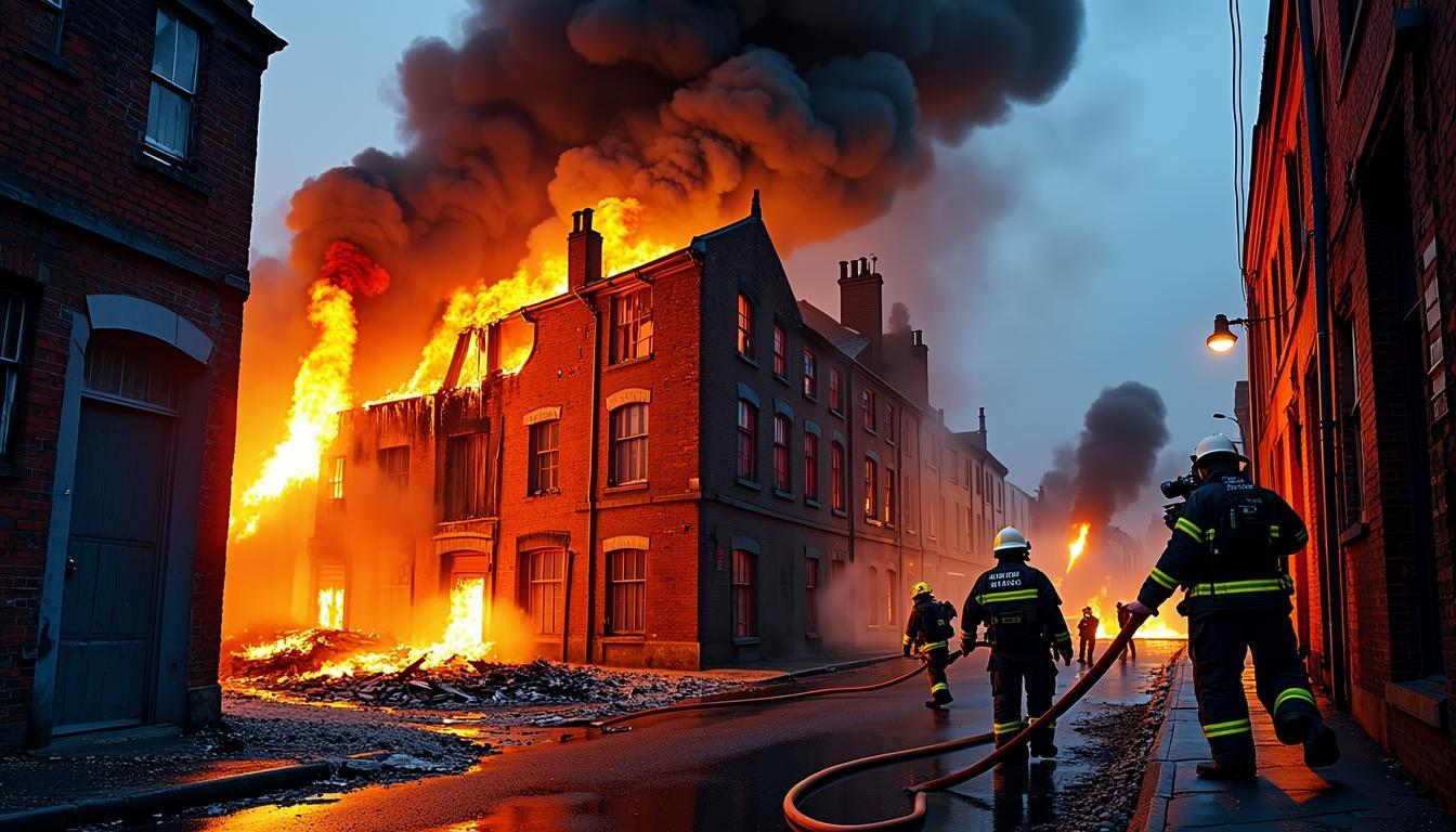 英國倫敦倉庫發生特大火災引發連環爆炸,千人緊急疏散